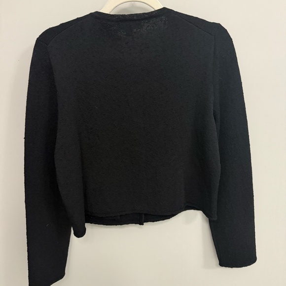 J. Crew Black and Gold Long Sleeve Boxy Button Down - Picture 5 of 5
